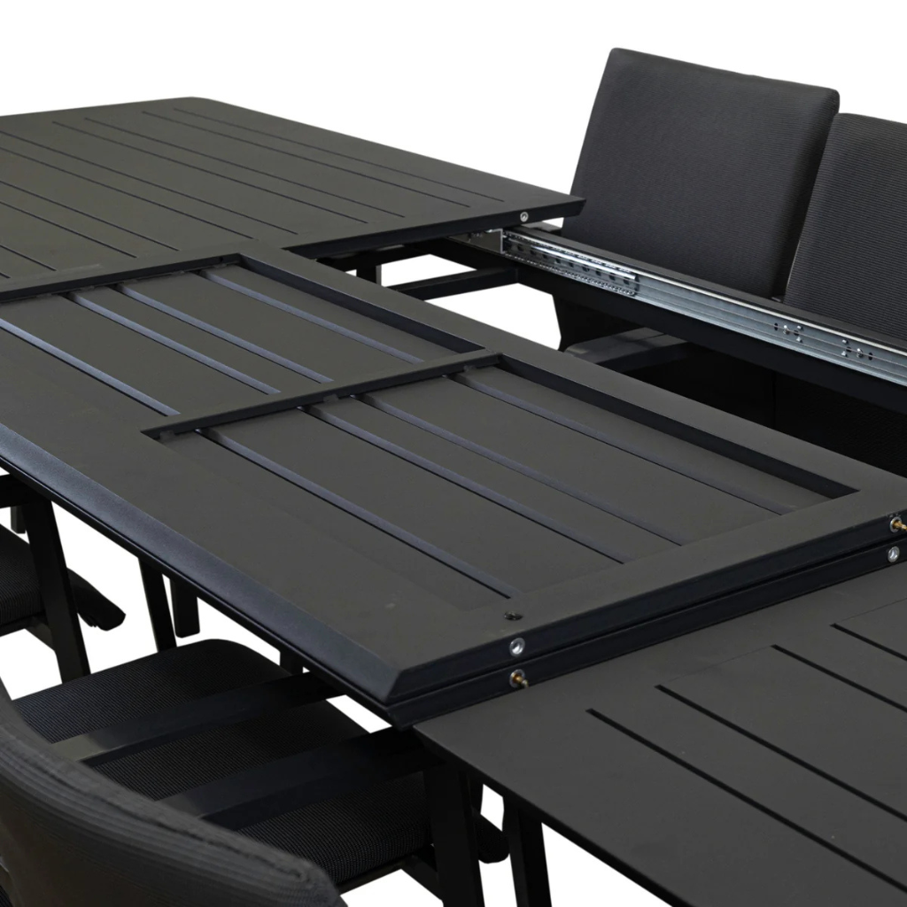 Ataman 7-Piece Outdoor Dining Set - Dark Grey