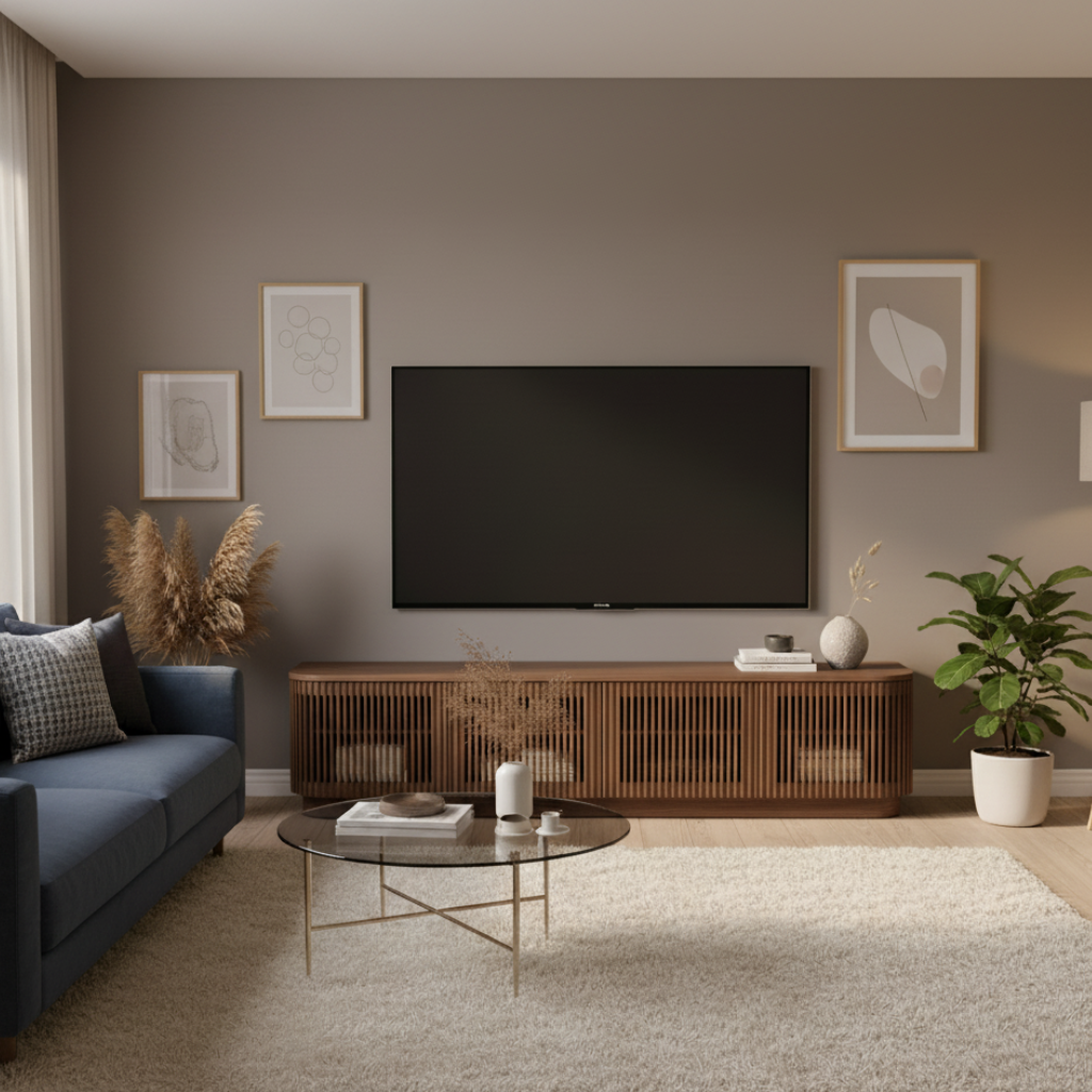 Tahlia 200cm 4-door ETU Entertainment TV Unit -  Walnut